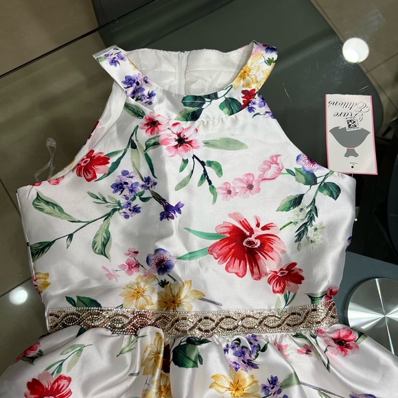 NWT Rare Editions floral embellished Dress size 16 - Picture 3 of 10